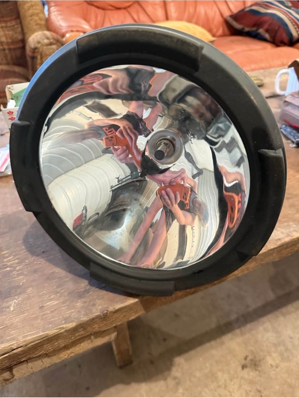 Black Outdoor Spotlight Reflector -